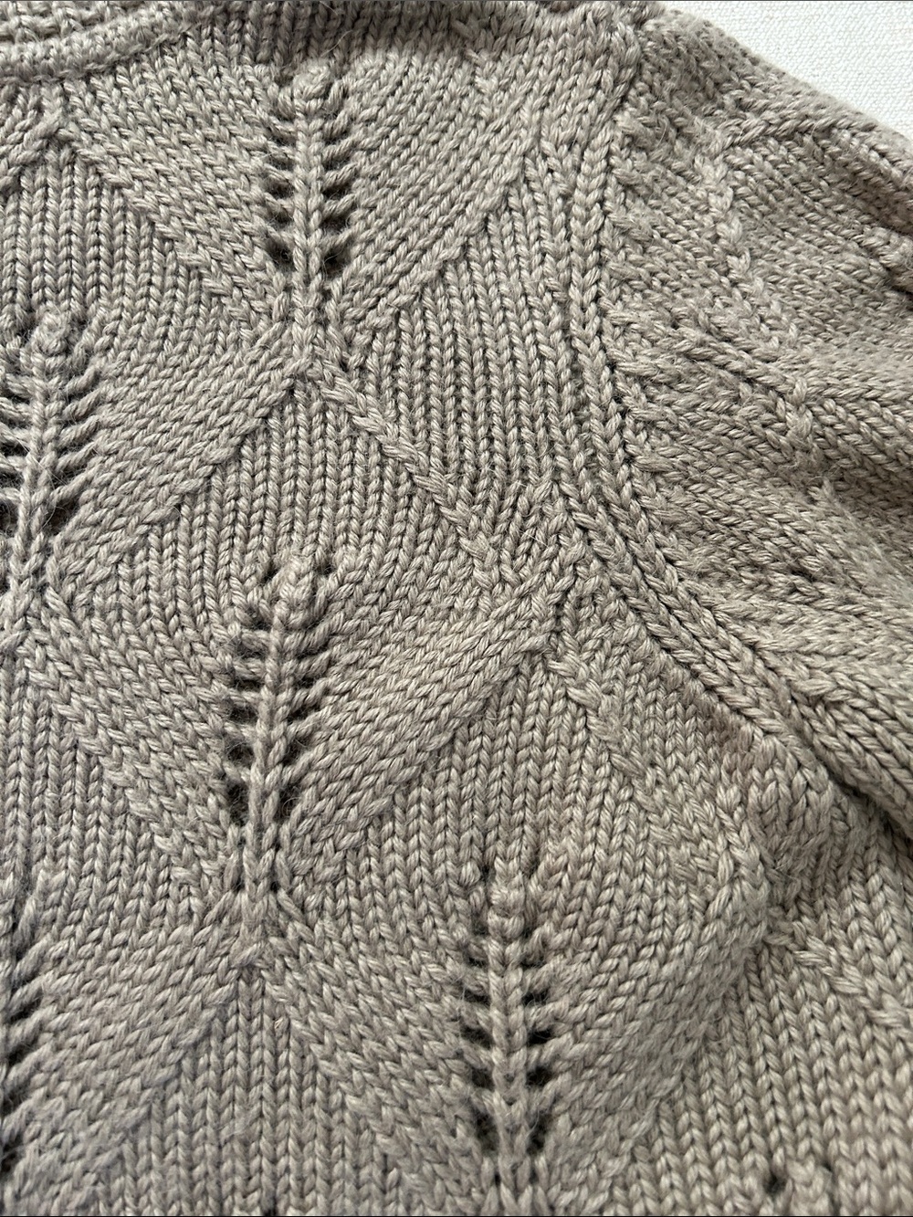 Mira Flores Chunky Knit Alpaca Turtleneck Sweater Women's Size Small Taupe - Picture 8 of 9